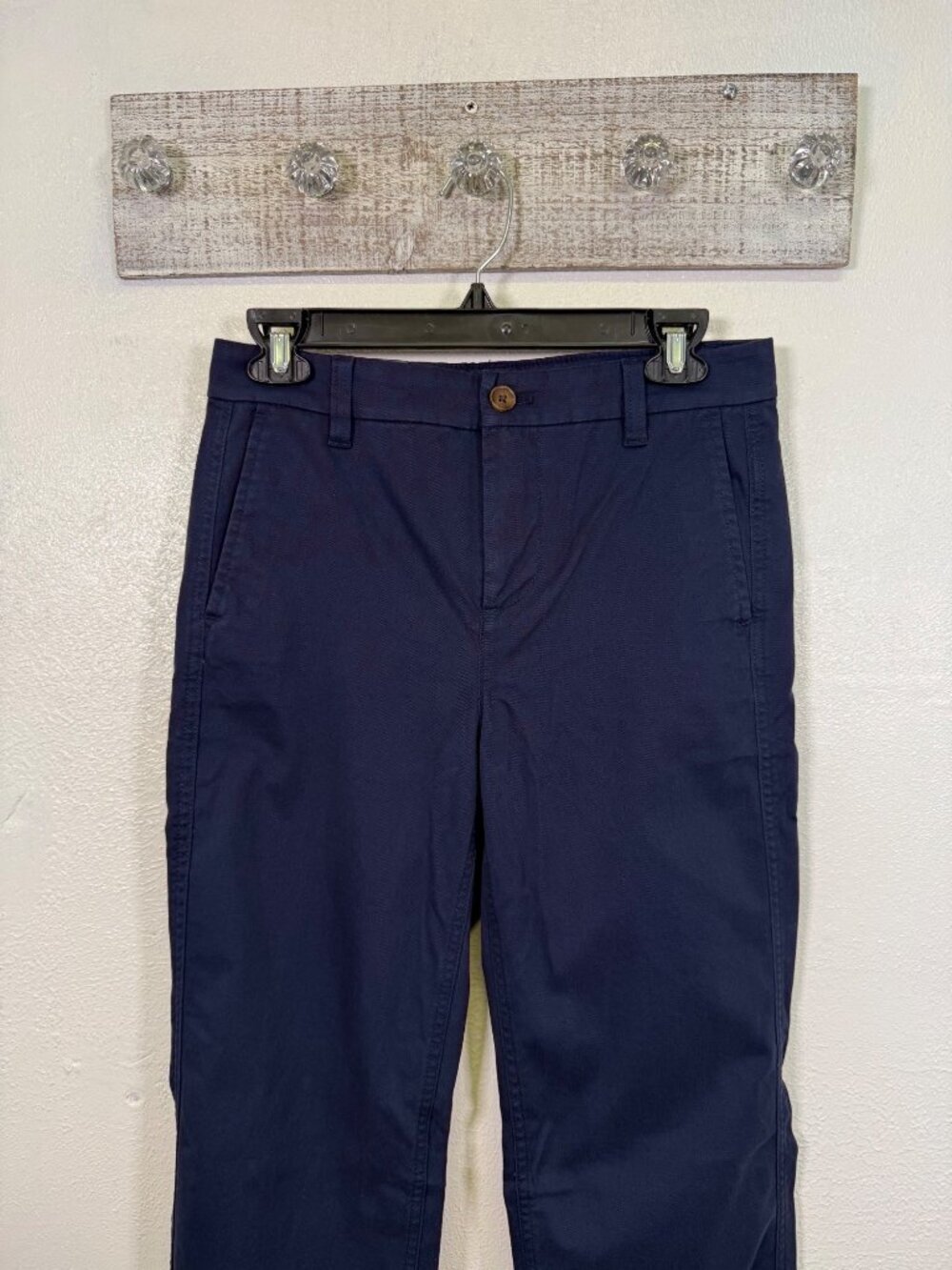 J. Crew Factory Tall Everyday Chino Pant Size 2 Tall Navy Blue Preppy Academia - Picture 11 of 13